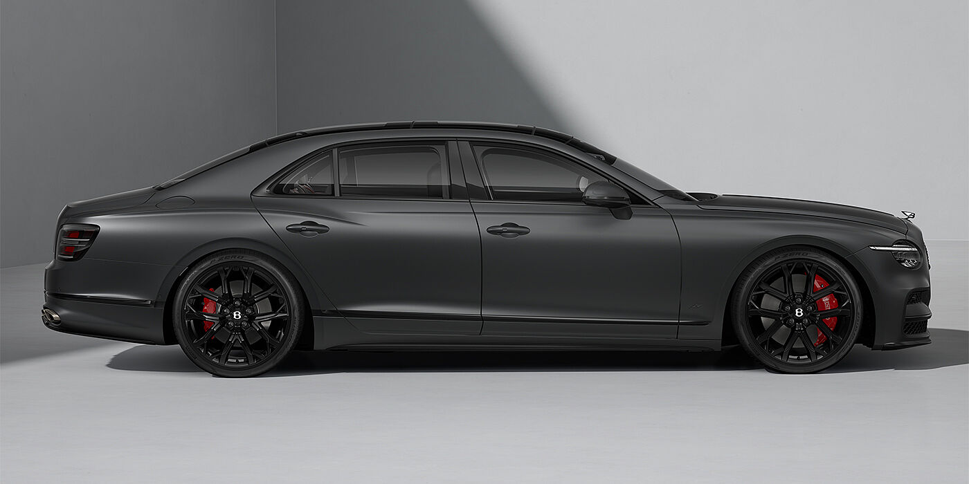 Bentley Hamburg New Bentley Flying Spur S sedan in Anthracite Satin  paint profile with 22" Sports  wheels