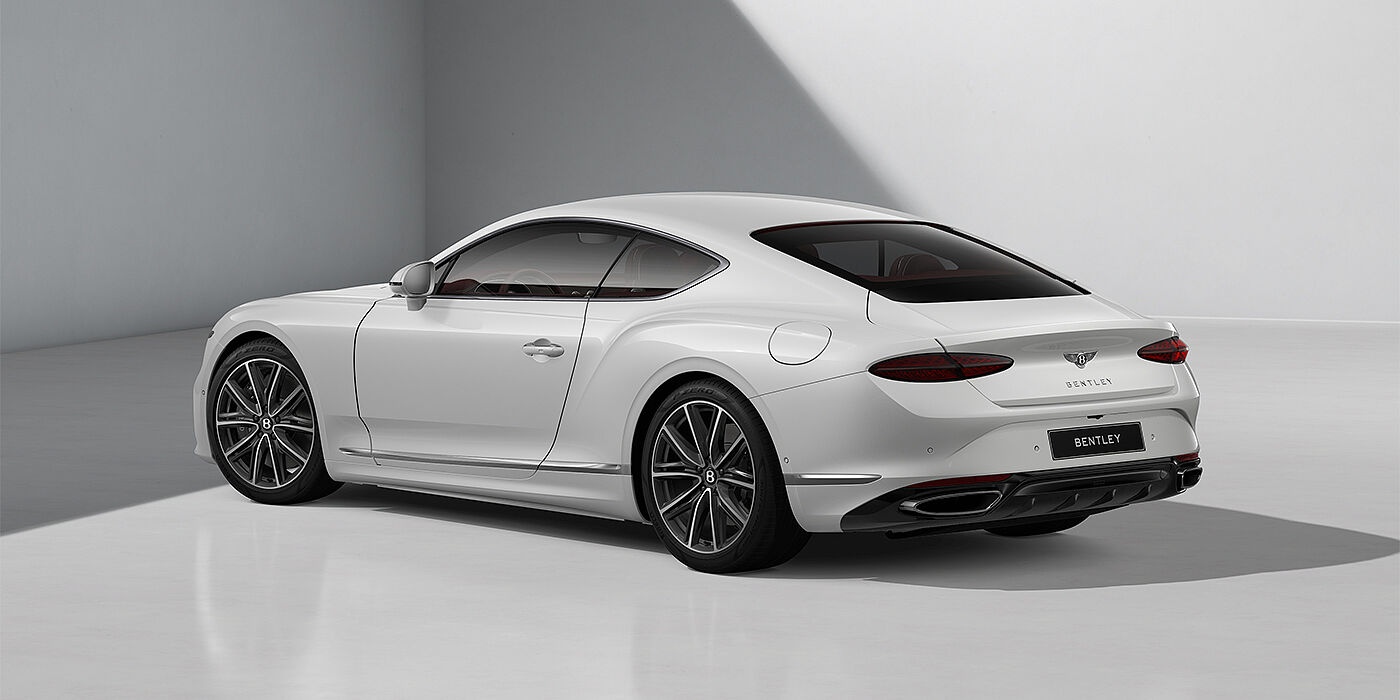 Bentley Hamburg Bentley Continental GT coupe in Snow Quartz paint and 21" Ten Spoke wheels - rear 3/4