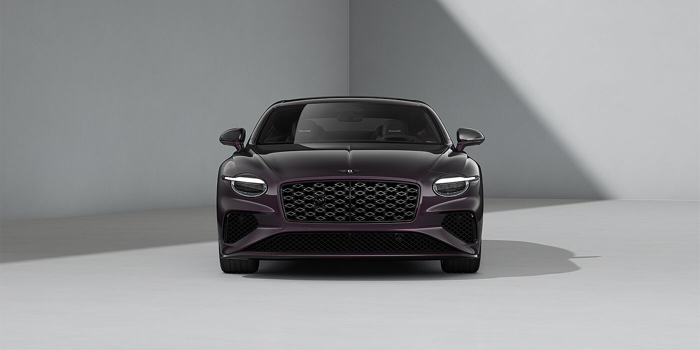 Bentley Hamburg Bentley Continental GT Mulliner coupe in Damson paint and 22" Mulliner wheels - full front 3/4