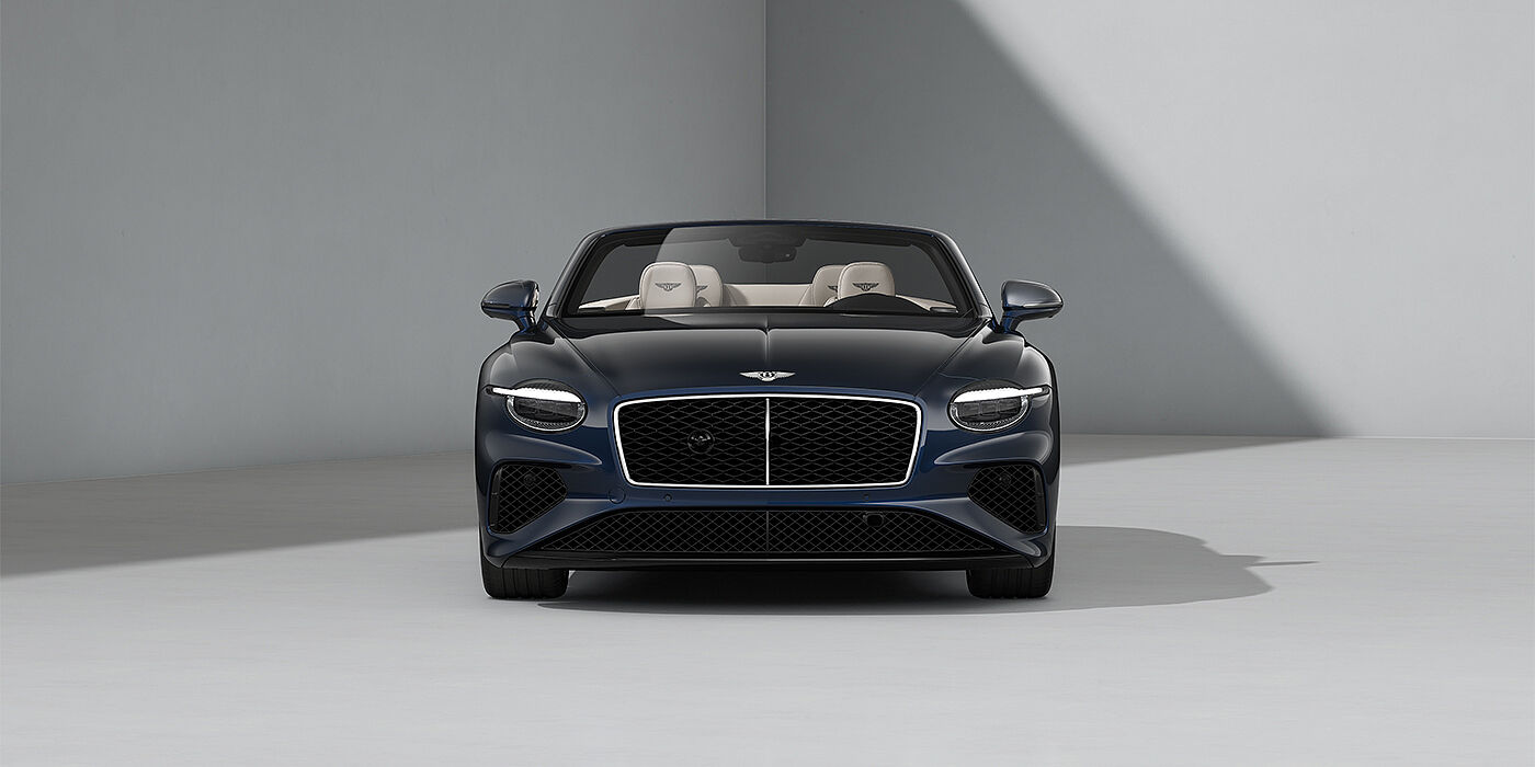 Bentley Hamburg Bentley Continental GTC convertible in Dark Sapphire paint and 22" Ten Spoke wheels - full front