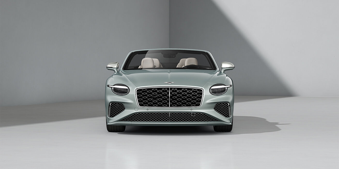 Bentley Hamburg Bentley Continental GTC Mulliner convertible in Breeze paint and 22" Mulliner wheels - full front