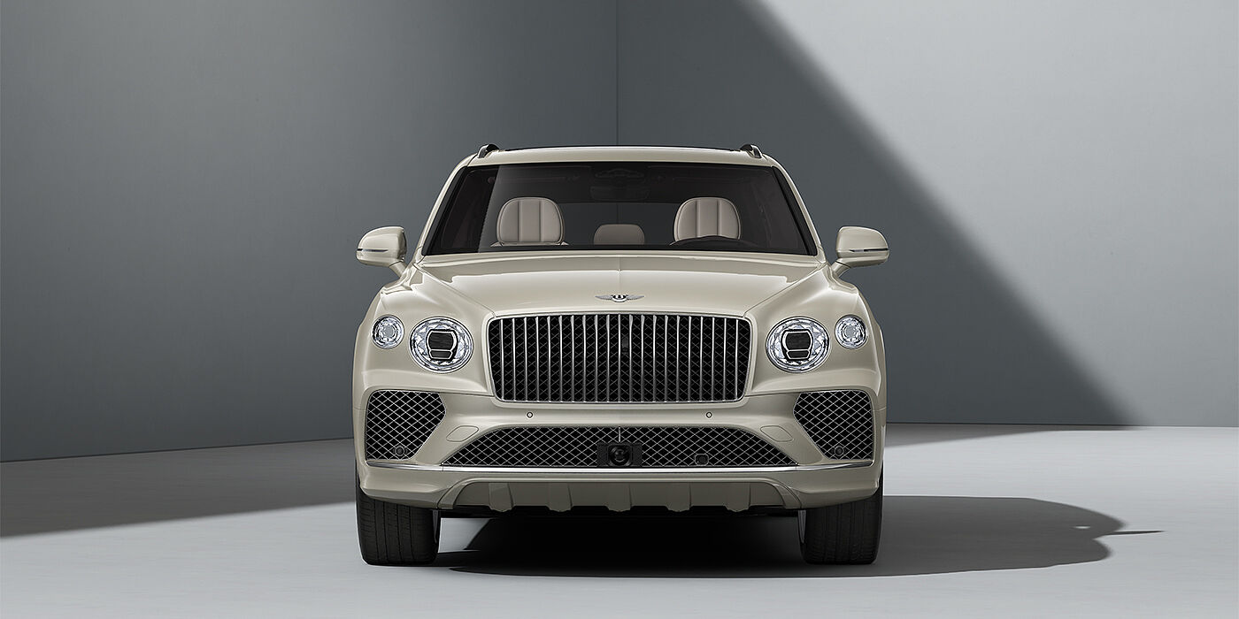 Bentley Hamburg Bentley Bentayga Azure SUV in White Sand paint and 22" Ten Spoke Polished wheels - full front
