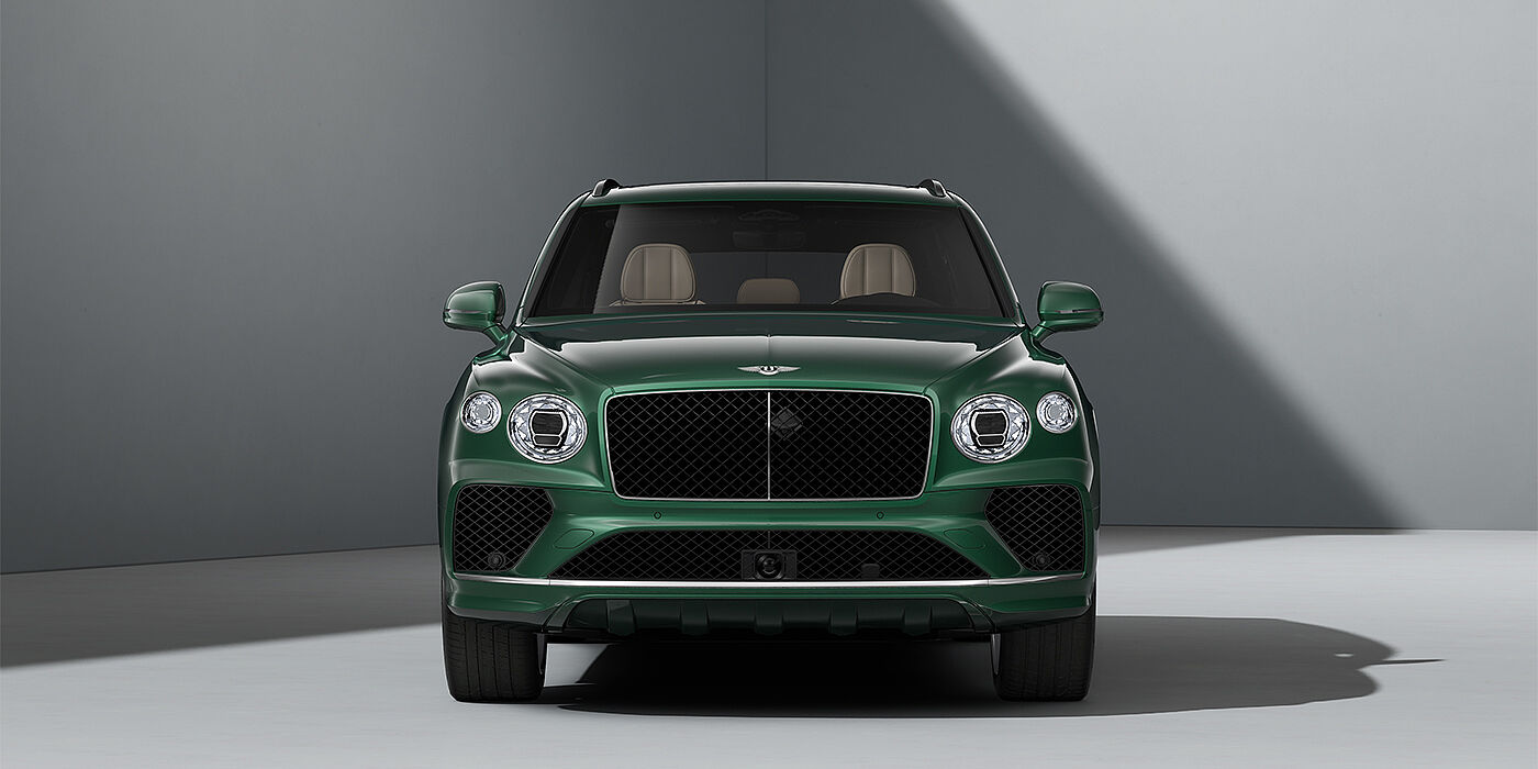 Bentley Hamburg Bentley Bentayga SUV in Verdant paint and 22" Five Spoke Directional Polished wheels - full front