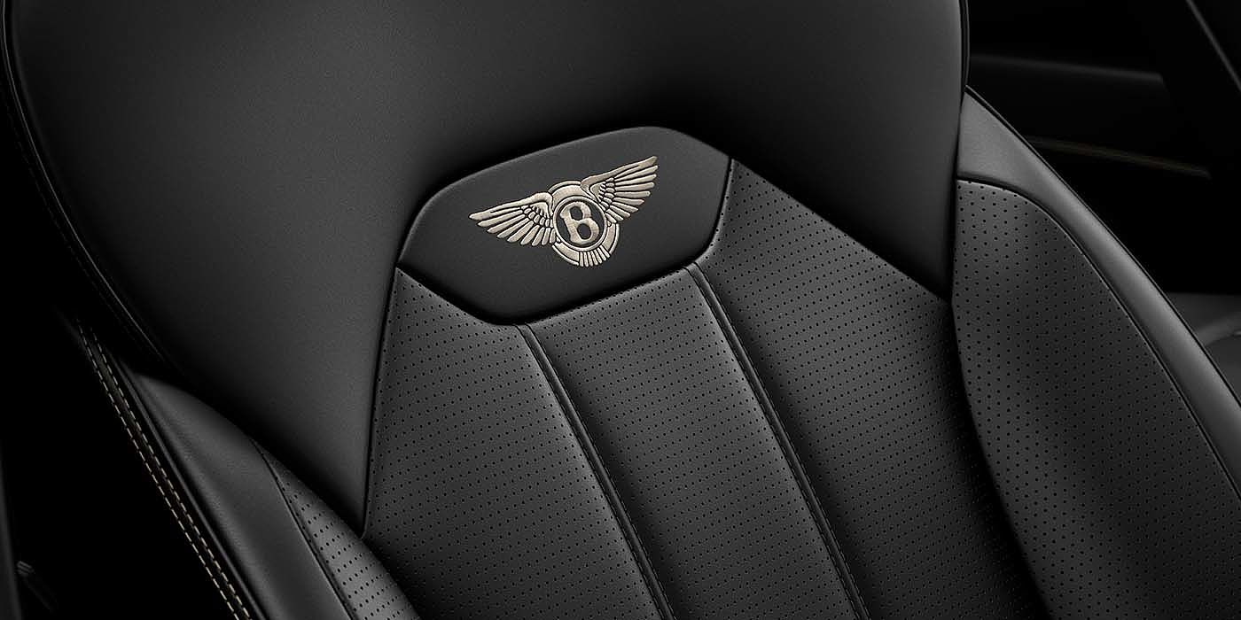 Bentley Hamburg Bentley Bentayga EWB SUV Beluga black leather seat detail