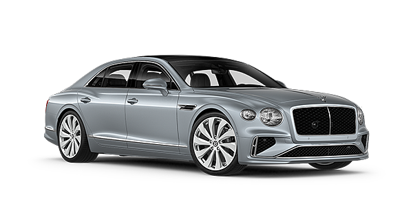 Bentley Hamburg New Bentley Flying Spur sedan front three quarter in Silverlake paint