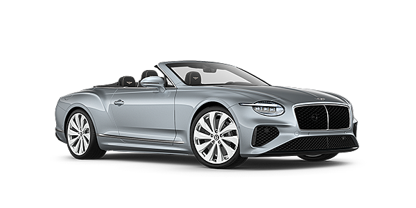 Bentley Hamburg New Bentley Continental GTC convertible front three quarters in Silverlake paint