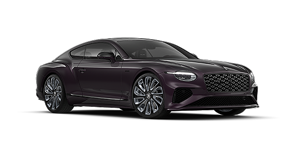 Bentley Hamburg Bentley Continental GT Mulliner coupe in Damson paint and 22" Mulliner wheels - front 3/4