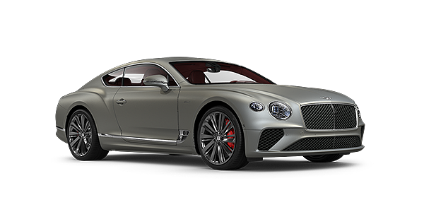 Bentley Hamburg Bentley GT Speed coupe in Extreme Silver paint front 34