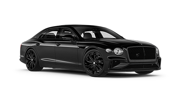 Bentley Hamburg Bentley New Flying Spur Black Edition front three quarter in Onyx paint