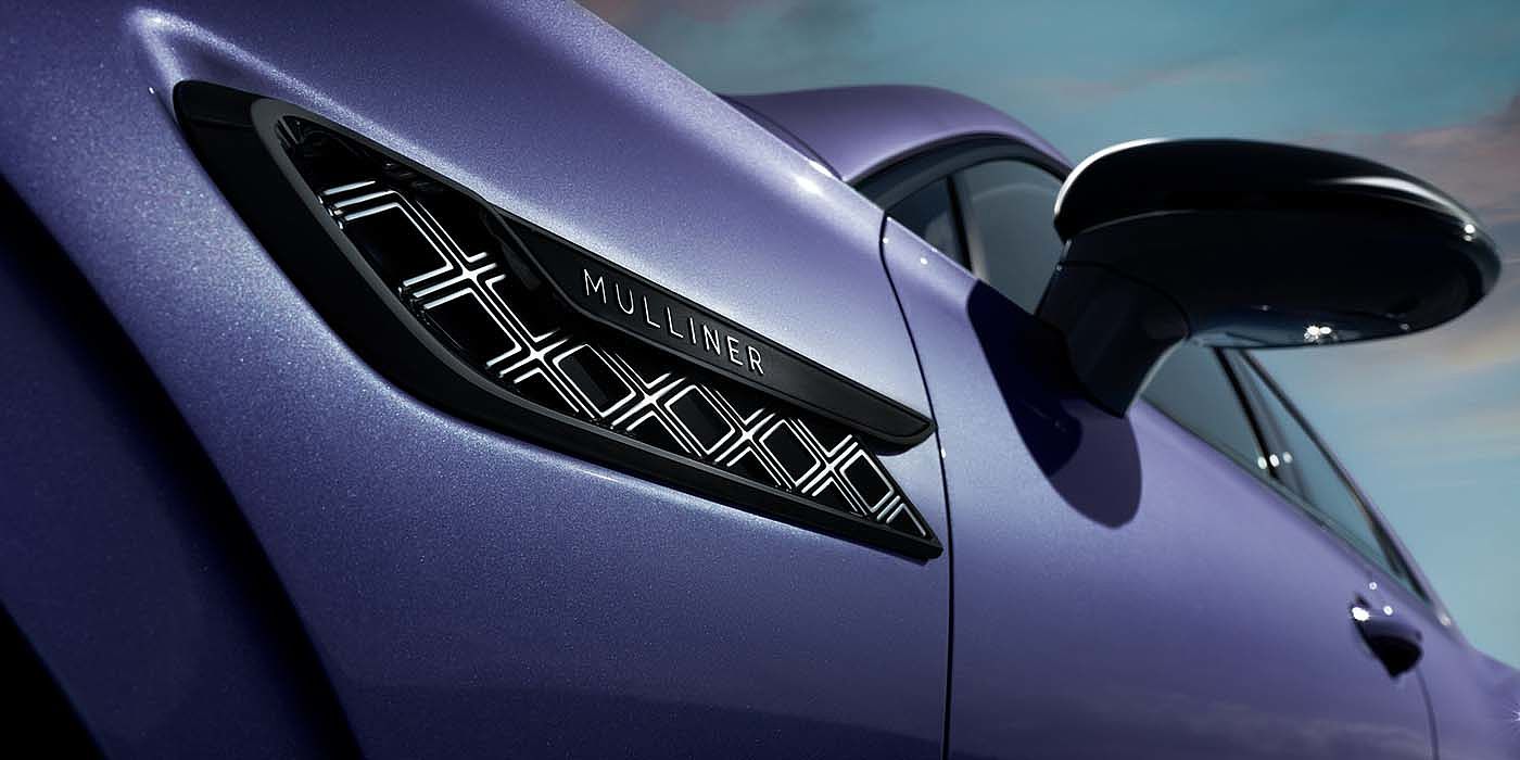 Bentley Hamburg Bentley Flying Spur Mulliner in Tanzanite Purple paint with Blackline Specification wing vent