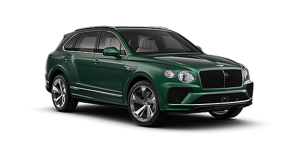 Bentley Hamburg Bentley Bentayga SUV in Verdant paint and 22" Five Spoke Directional Polished wheels – front 3/4
